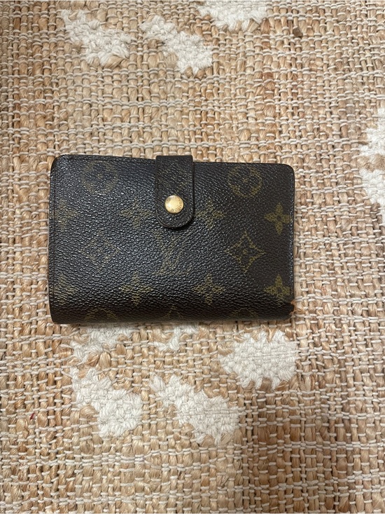 Louis Vuitton Handbags - Louis Vuitton Monogram French Purse Wallet Kiss Lock Brown Canvas Vintage AS IS
